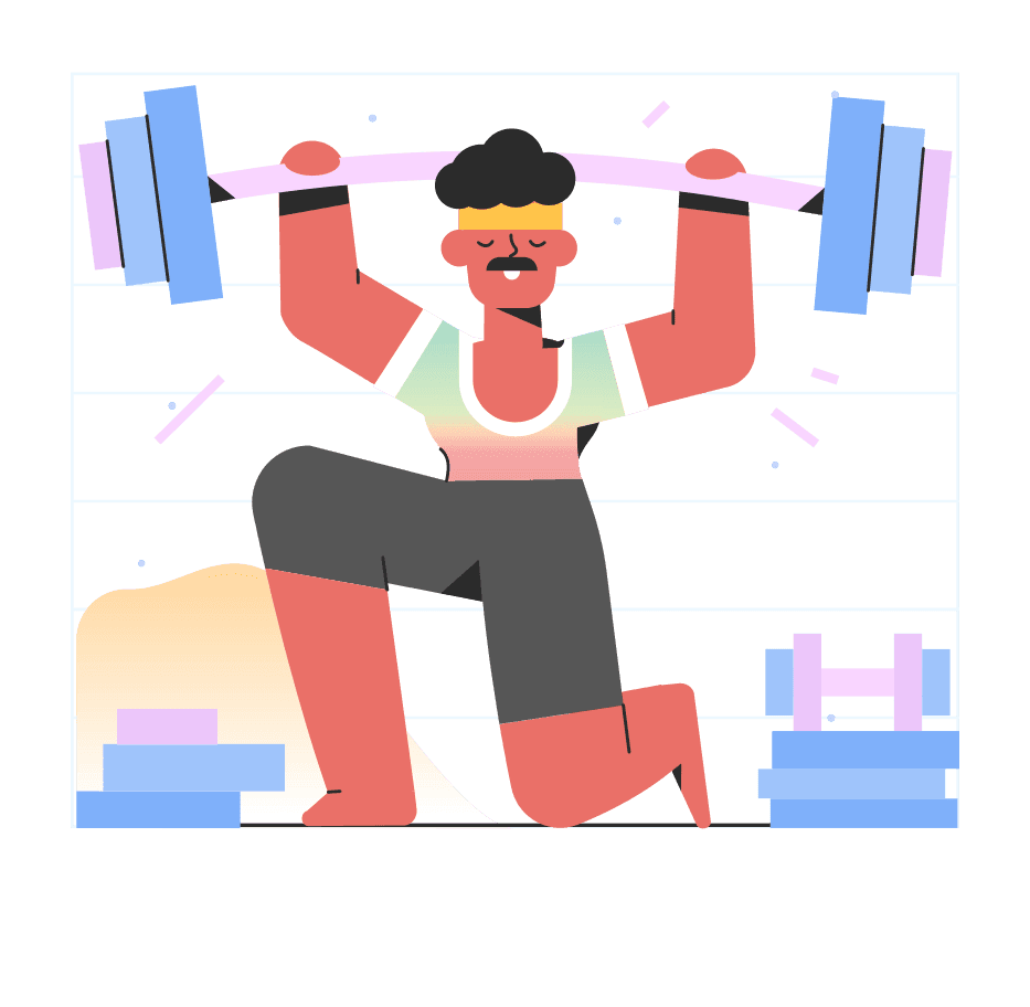 Person lifting weights